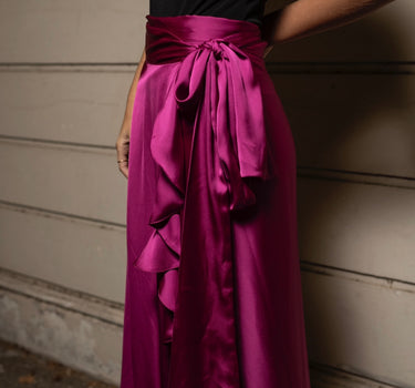 PRE-ORDER Falda Cici seda magenta