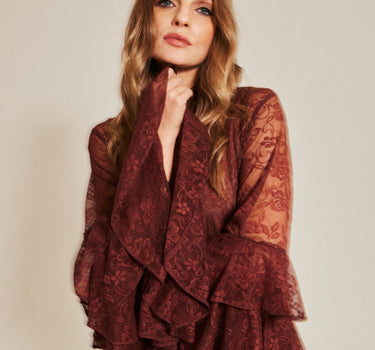 Vestido Rêves d'Or chocolate