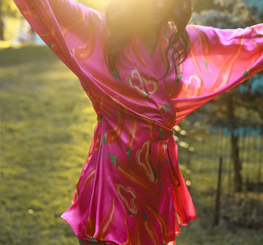 Vestido Uchú envolvente