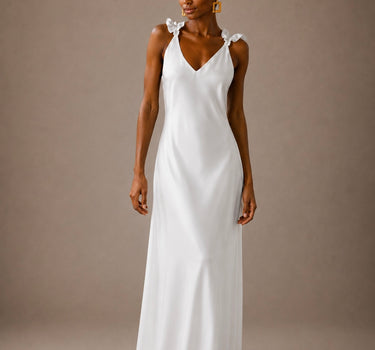 Vestido Novia Vuelos mantequilla