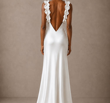 Vestido Novia Vuelos mantequilla