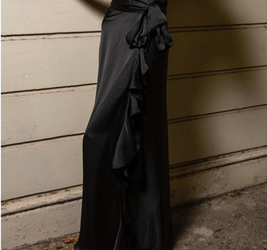 Falda Cici seda negra