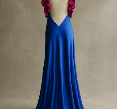 Vestido Vuelos Azul y Magenta