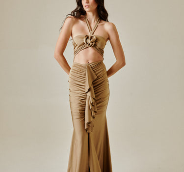 Vestido Antonella Dorado