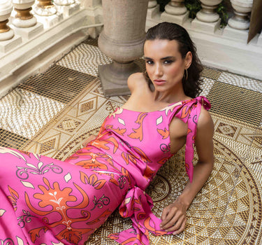 Polera ornamental rosa