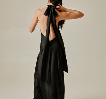 Vestido Halter Negro