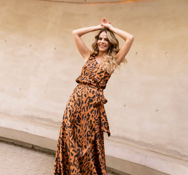 PRE-ORDER Falda Cheetah café