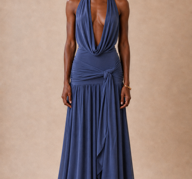 Vestido Caletea Azul Pizarra