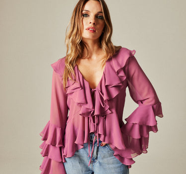 Blusa Mélodie Rosa