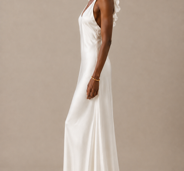 Vestido Novia Vuelos mantequilla