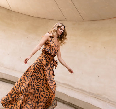 PRE-ORDER Falda Cheetah café