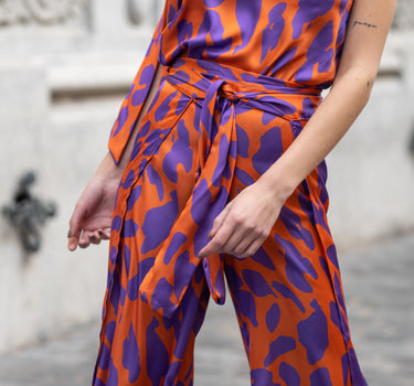 Orange/purple pants