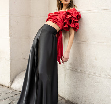 BLACK PALAZZO TROUSERS