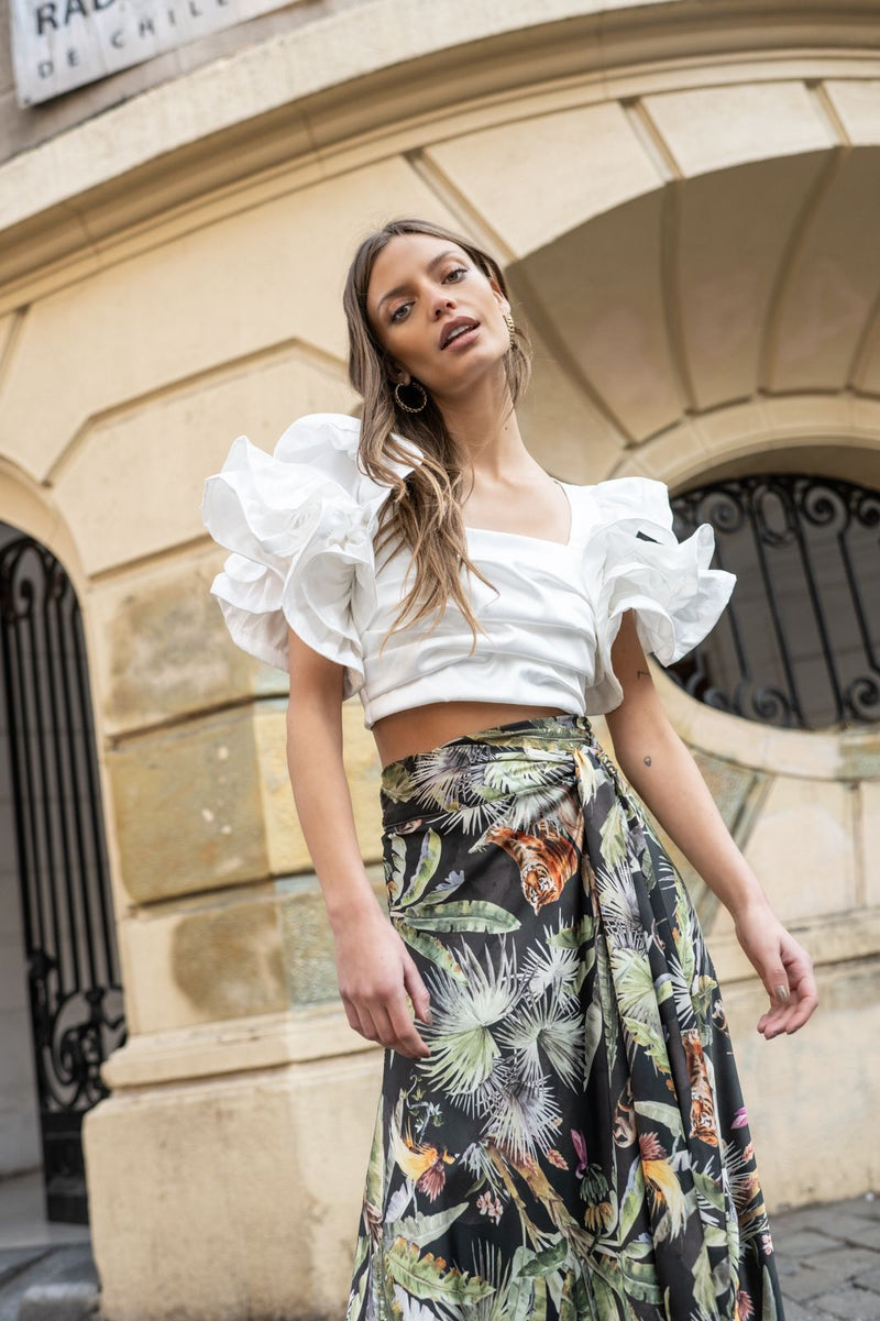 WHITE CLOÉ BLOUSE