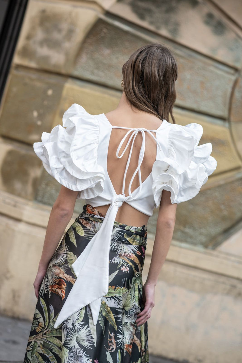 WHITE CLOÉ BLOUSE