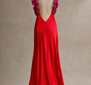 Vestido Vuelos Rojo/Magenta (PRE-ORDER)