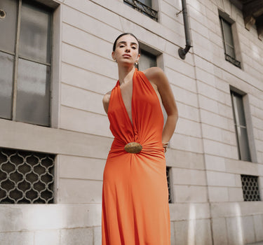 Vestido Goia Mandarina