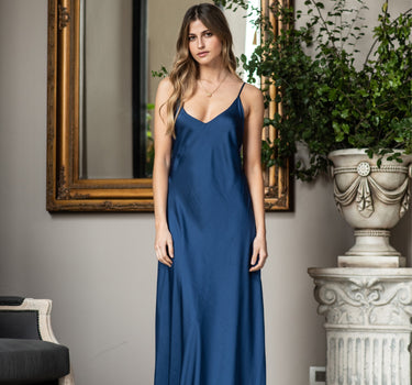 Vestido Colomba Azul y Lila