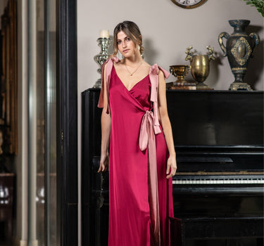 Vestido Aurora Guinda