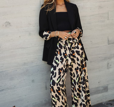Beige Animal Pants