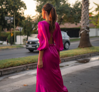 VESTIDO CALI FUCSIA