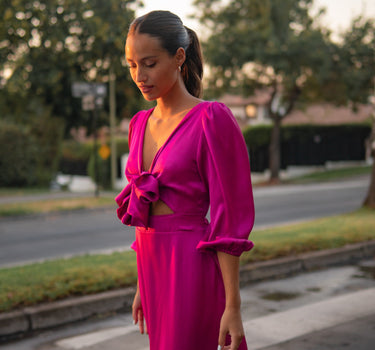 VESTIDO CALI FUCSIA