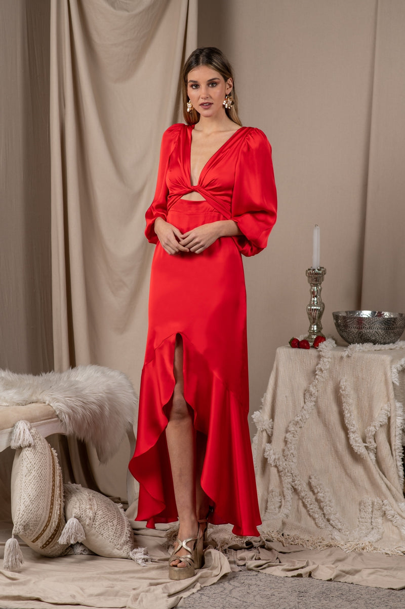 RED CALI DRESS