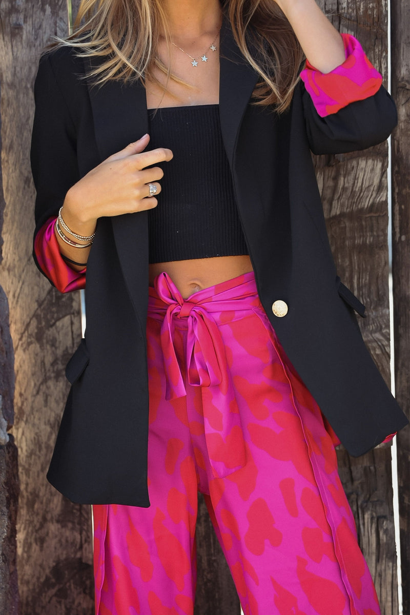 Red/fuchsia pants