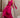 One shoulder silk blouse ANIMAL RED/FUCHSIA