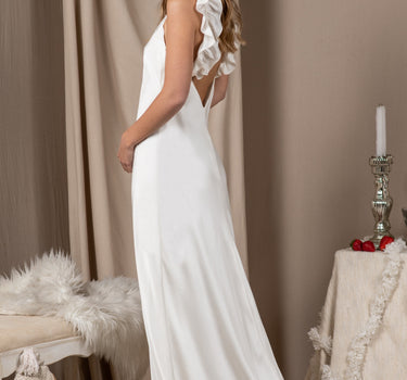 Vestido Novia Vuelos mantequilla
