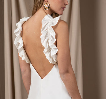Vestido Novia Vuelos mantequilla