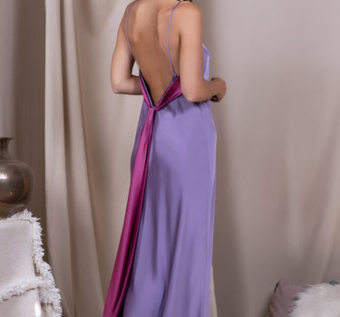 Vestido Colomba Lila y orquídea