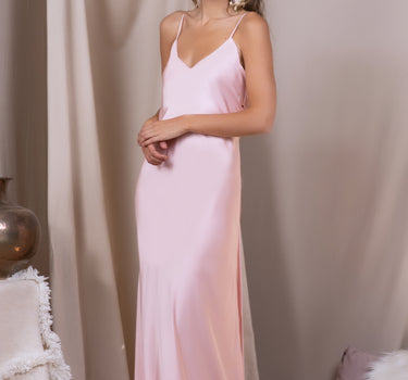 Vestido Colomba Rosa gold