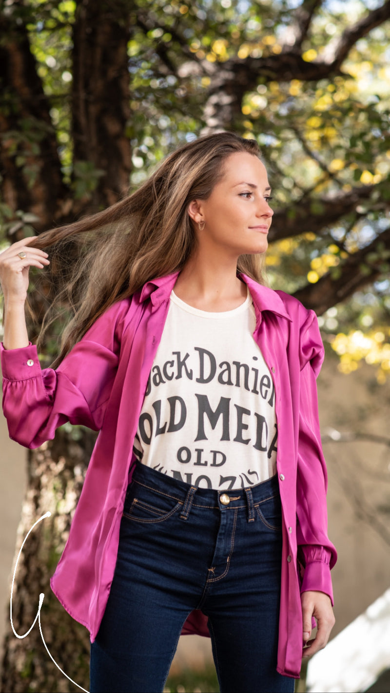 BLUSA CAMISERA HARLEY ORQUÍDEA
