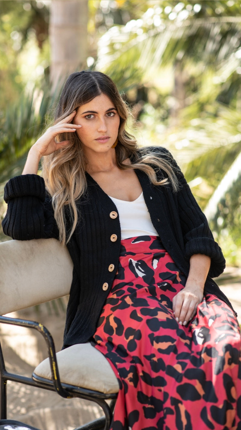 GALDANA BLACK WAISTCOAT