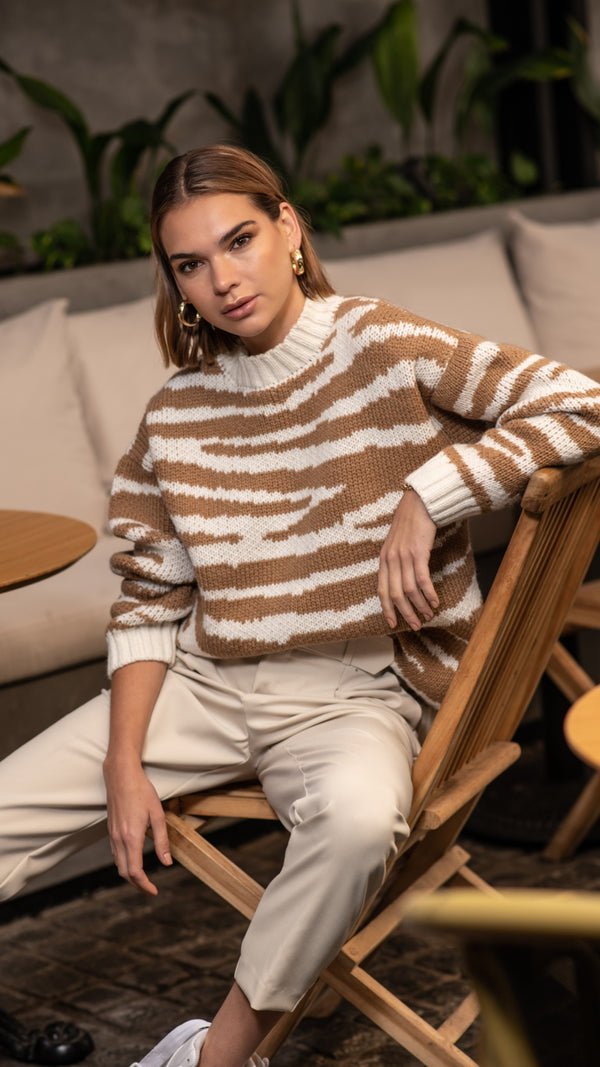Brown Zebra Vest