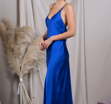 Vestido Colomba Azul Arándano