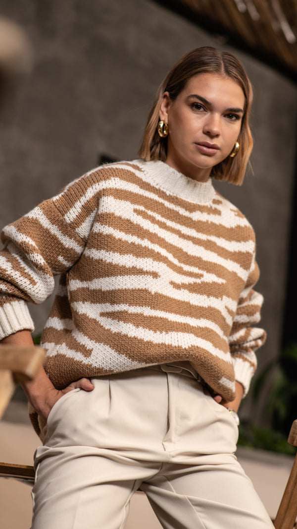 Brown Zebra Vest