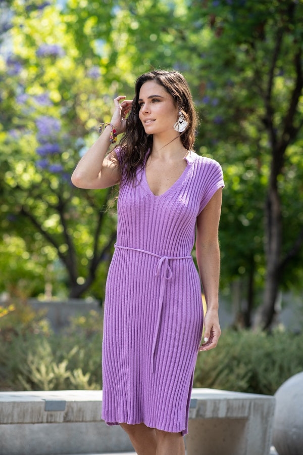Vestido Mahón Lila